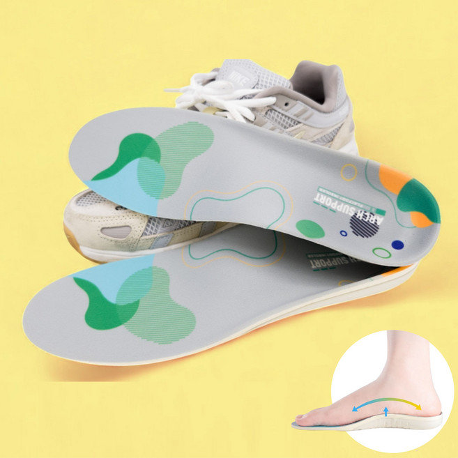 오다리 족저근막염 예방 평발 교정 깔창 키높이 아치깔창