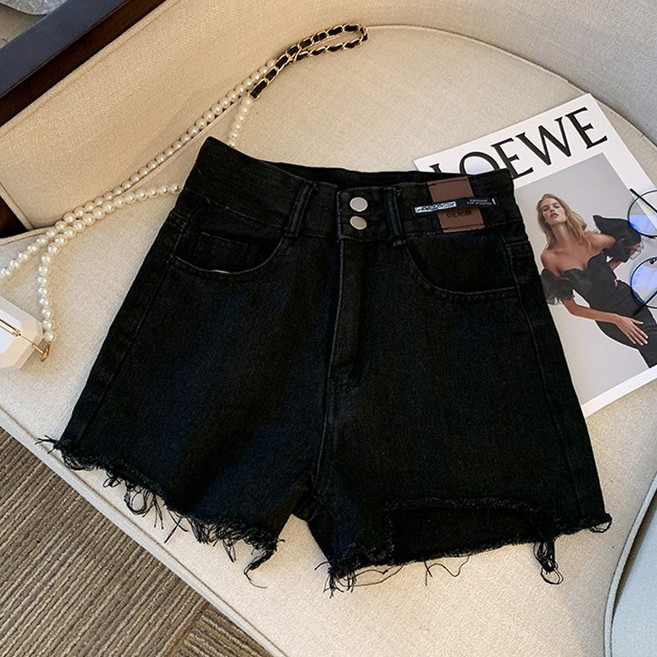 아이보이유걸 여성 여름 A라인 청 데님 슬림핏 핫 팬츠