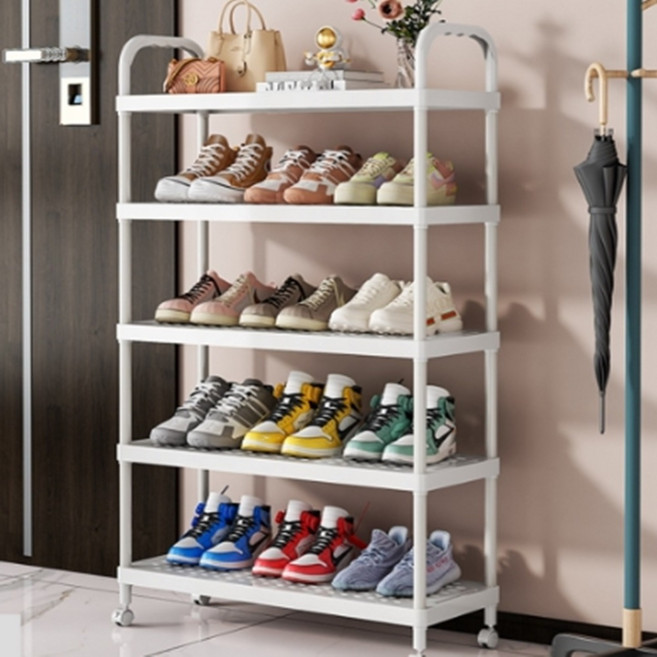 이동식신발장 바퀴달린 5단 오픈형 신발선반 현관 실내