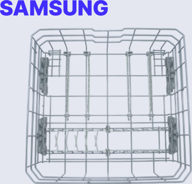 삼성 DW60DB701W01 사용 비스포크 식기세척기 14인용 하단 바스켓 핸들無