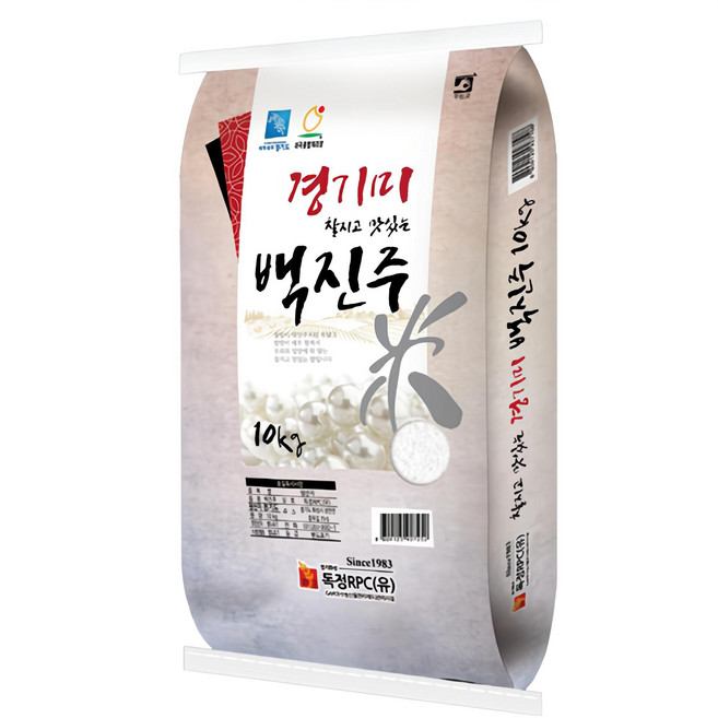 독정RPC 경기미 백진주 쌀, 상등급, 10kg, 1개