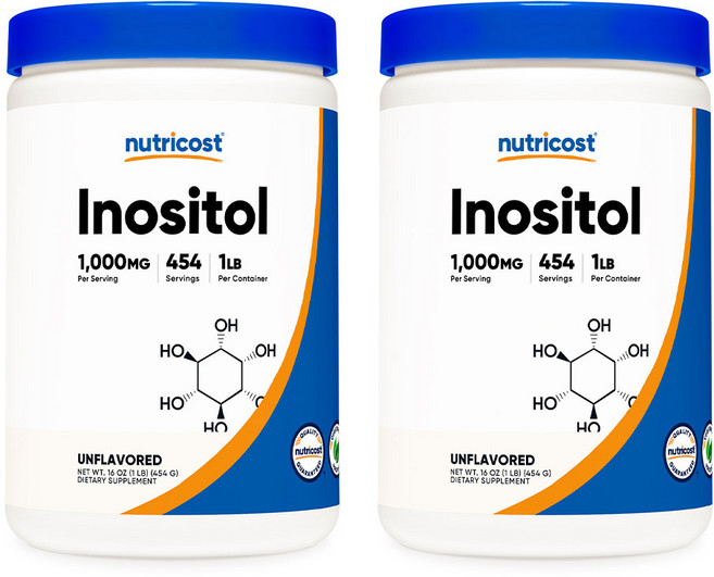 뉴트리코스트 이노시톨 파우더 1lb 454회분 2병, 2개