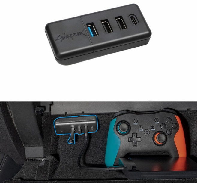 Futhope-글러브박스 USB 허브 포트 테슬라 모델 3 모델 Y 2021-2023 디지털 디스플레이 분배기 도킹 스테, 01 USB Hub