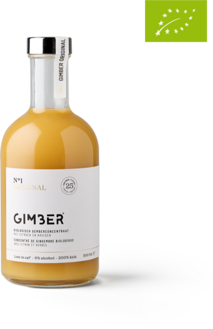 짐버 벨기에 유기농 오리지널 레몬 진저샷 생강청 생강차 생강농축액 건강 원액, 1개, 500ml