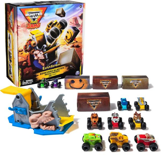 Monster Jam 몬스터 잼 미니 어스쉐이커 보니야드 블래스터 메가 프렌지 플레이 세트