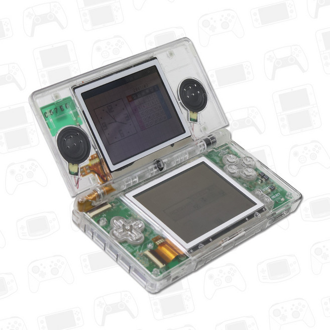 DS LITE 외관 케이스 전체 교체 NDSL 올클리어 하우징 닌텐도 부품, 1개, 투명, 닌텐도 하우징