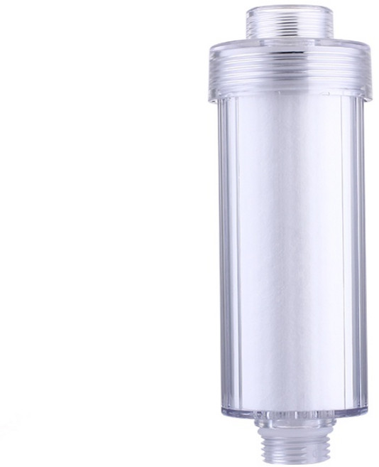 【曼德旺】沐浴過濾器 水龍頭/蓮蓬頭/洗衣機通用淨水器 可換濾芯 去除雜質餘氯 呵護肌膚健康, 1個, 透明長款前置過濾器（含一個濾芯）, 透明長款前置過濾器（含一個濾芯）