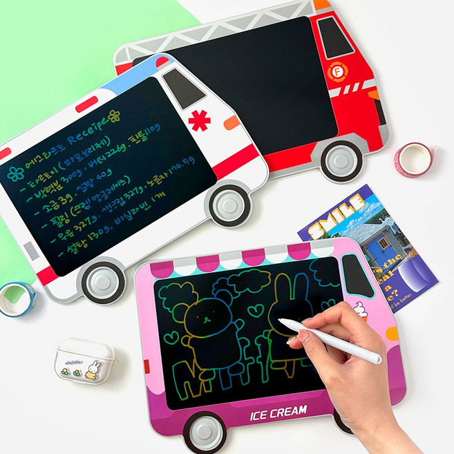 10000 드라이브 마이카 메모 패드 1개 랜덤 - 8.5인치 LCD 그림판 학습 수학연습장 학원 선물, 상세페이지 참조, 상세페이지 참조