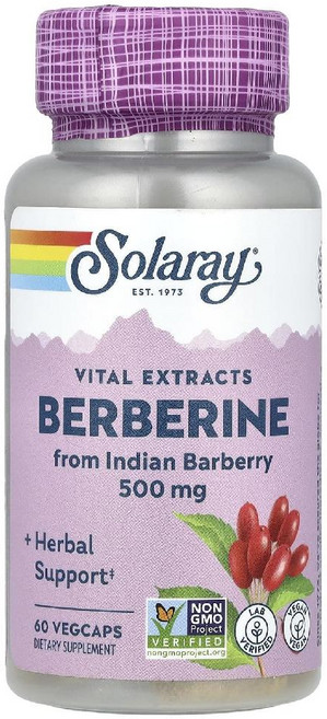 솔라레이 바이탈 추출물 베르베린 500mg 베지 캡슐 60정, 1개