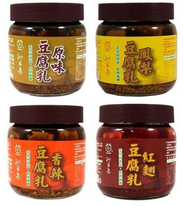 桃米泉 豆腐乳(非基改) 580g/瓶, 1個, 原味