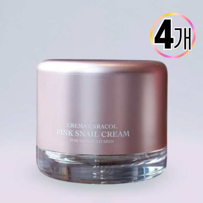 [ 1+1 ] 자민경 크레마카라콜 핑크 스네일 크림 미백주름 개선 달팽이크림, 50ml, 4개
