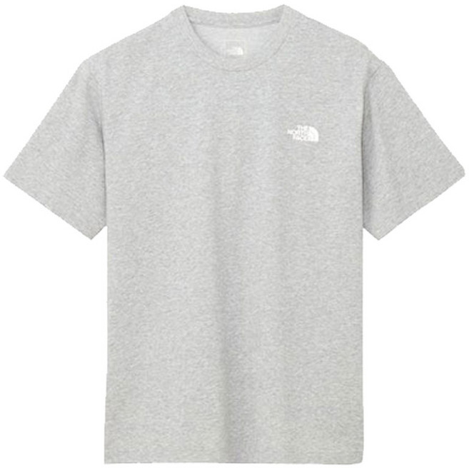 THE NORTH FACE 男女通用 短袖 背面方形 Traverse 背面印花 Logo 短袖T恤 NT32543, 混灰色