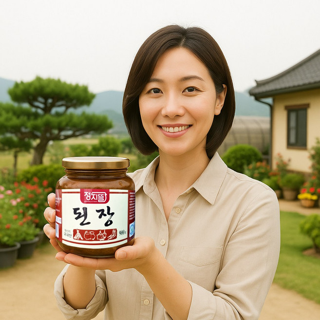 국산콩 강원도 정지뜰 된장 시골집 재래식 된장, 900g, 1개