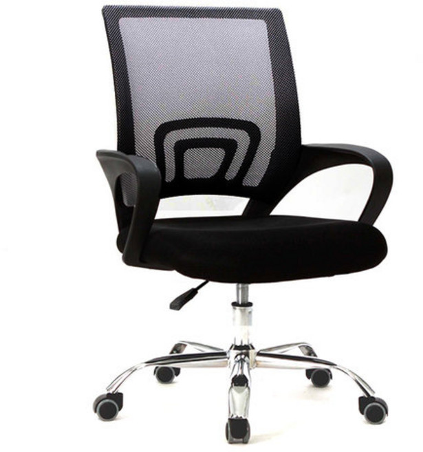 메쉬사무의자 시원한 컴퓨터 사무용 게이밍의자, 블랙