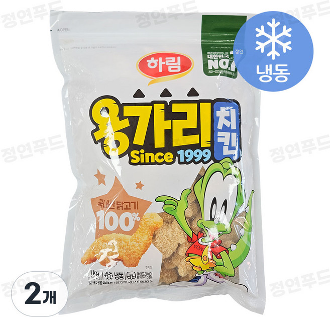하림 용가리치킨 (냉동), 2개, 1kg