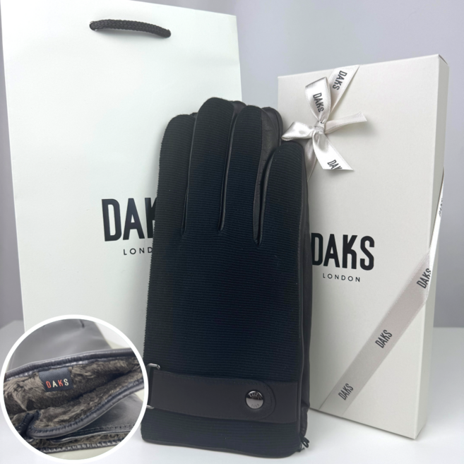 [정품/선물포장] 닥스 남성 가죽 콤비장갑