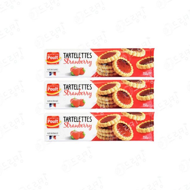 폴트 딸기 타르트, 150g, 3개