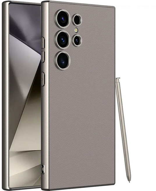 폰디브 갤럭시 S26 울트라 S25 S24 ultra 초슬림 티타늄 가죽 케이스