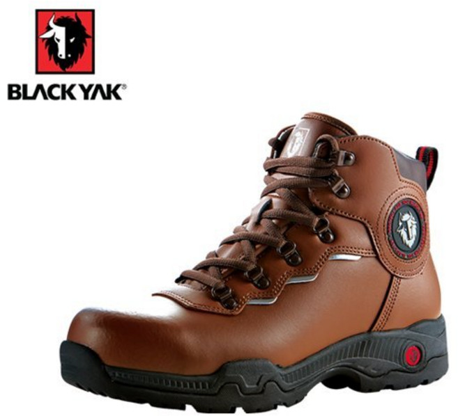 국내백화점 블랙야크 안전화 6인치안전화 YAK-60 브라운 가죽 미끄럼방지 발편한 워킹화 (bk파우치증정)