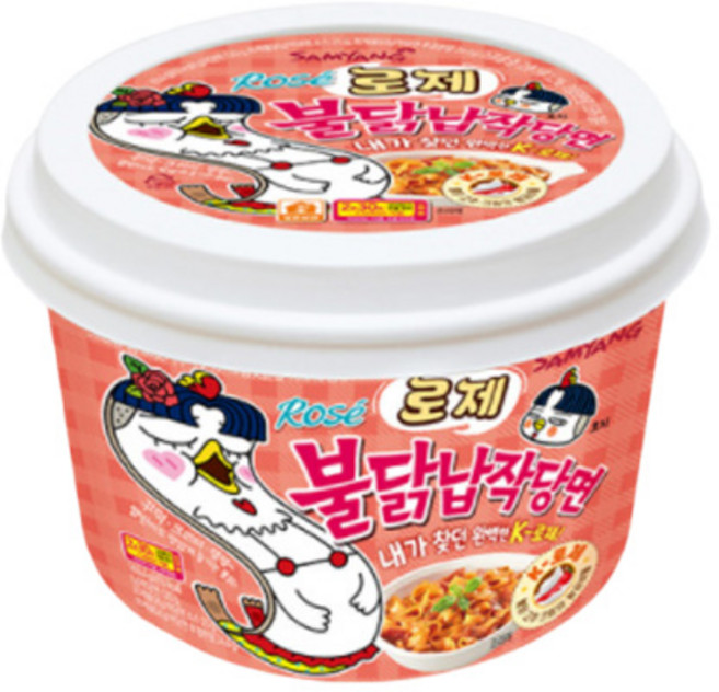 불닭 로제 납작 당면 169.4g, 1개