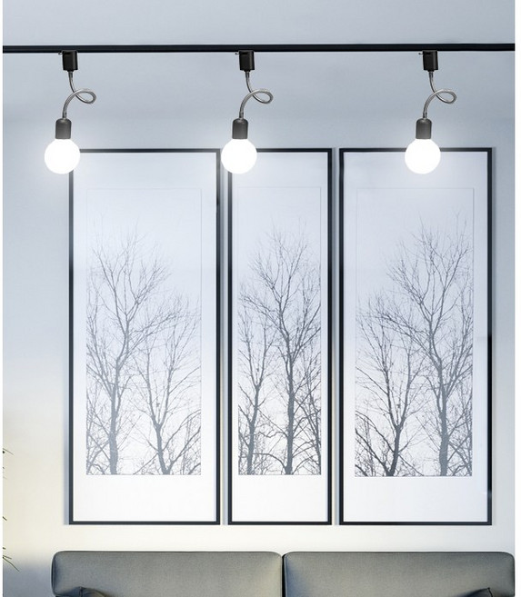 트릭 자바라 레일등 인테리어 레일조명, 블랙, 10cm형, 1개