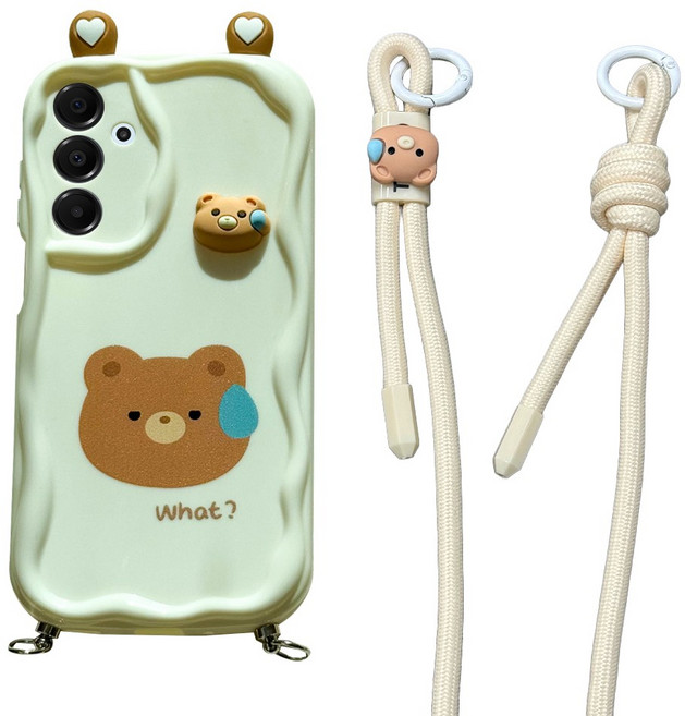 케바케 갤럭시 목걸이 키즈폰 데코덴 곰 토끼 개구리 휴대폰 케이스