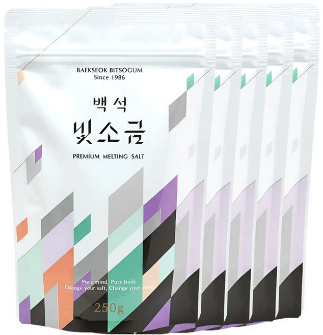 백석빛소금 용융소금 조리용 250gx10개 원산지 국산, 10개, 250g