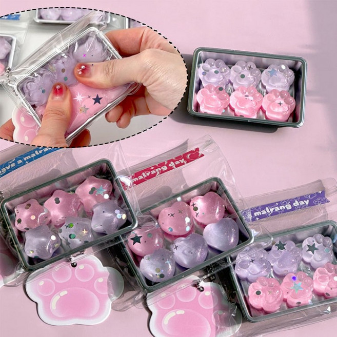 스퀴시 NRR 모찌모찌 (4개) 말랑이 힐링, 1개, 상세페이지 참조