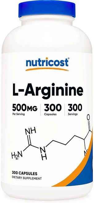 뉴트리코스트 L-아르기닌 500mg 캡슐, 300정, 1개 - 쿠팡
