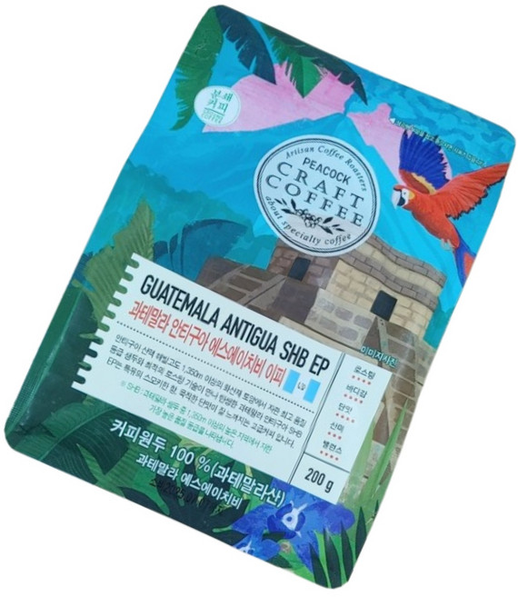 피코크 과테말라 안티구아 에스에이치비 이피 (분쇄), 200g, 1개, 200g
