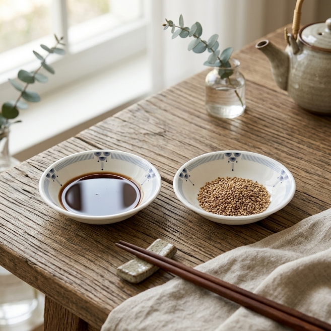 코렐 민들레캐럿 깨지지 않는 소스그릇 종지 유리 가벼운 반찬그릇, 신종지
