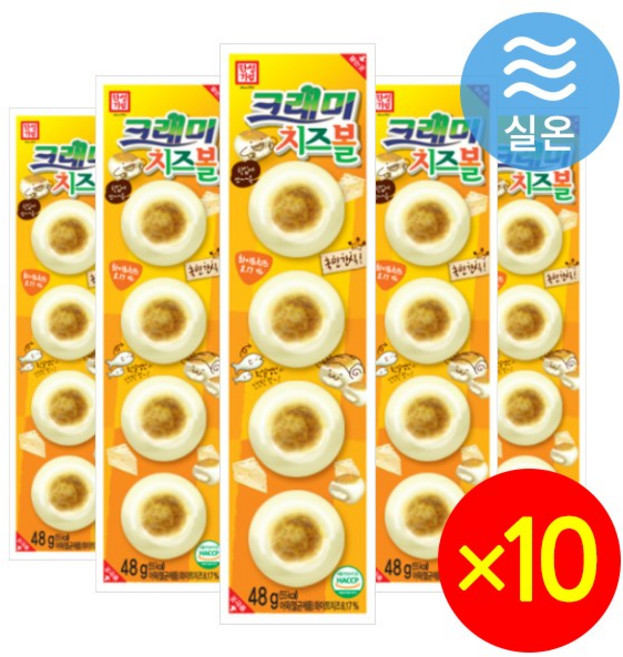 한성기업 크래미치즈볼, 48g, 10개