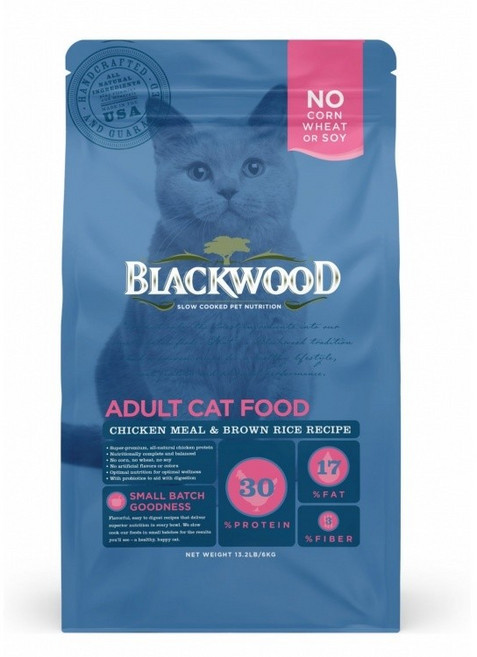 柏萊富 Blackwood 貓飼料 特調/無穀系列 幼貓 成貓 全齡貓 4LB, 1個, 柏萊富 成貓亮毛 (雞肉+米) 4LB