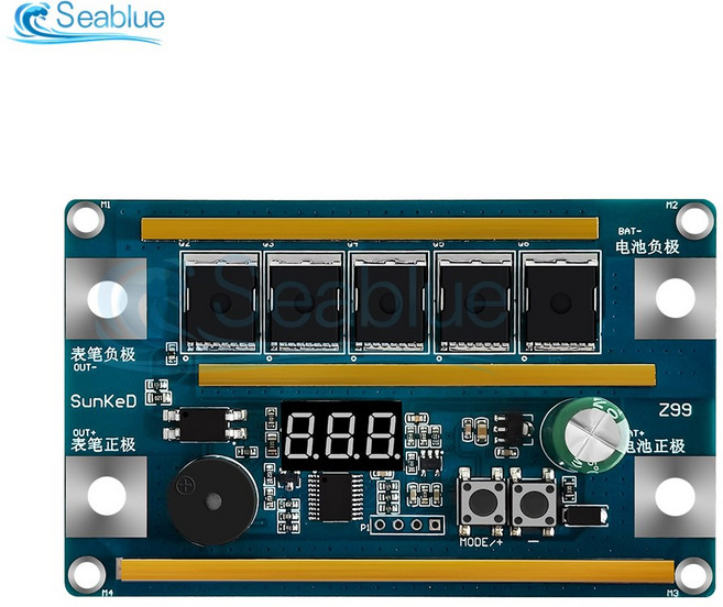 스폿용접기 디지털 전원 조절식 용접 펜 컨트롤 보드 99 기어 12V 용접기 키트 18650 리튬 배터리용 니켈 시트, 1) only module, 1개