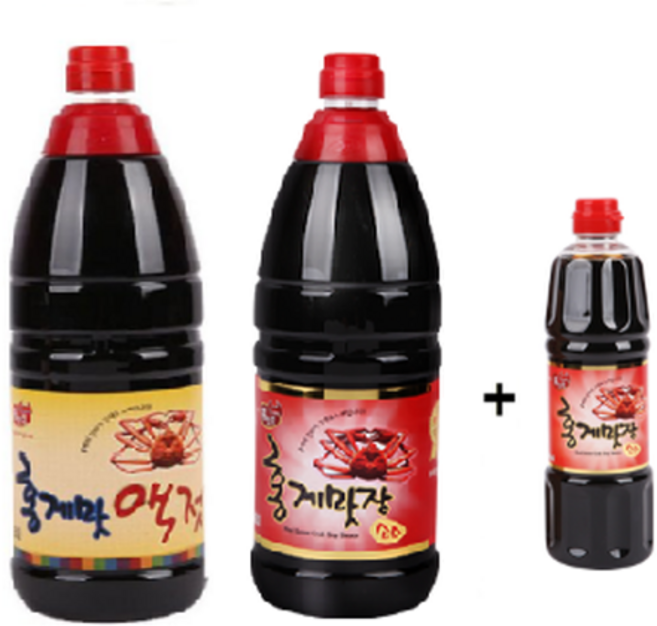 홍일식품 홍게액젓1.8L+홍게맛장1.8L 구입시 500ml 증정, 2개, 1.8L