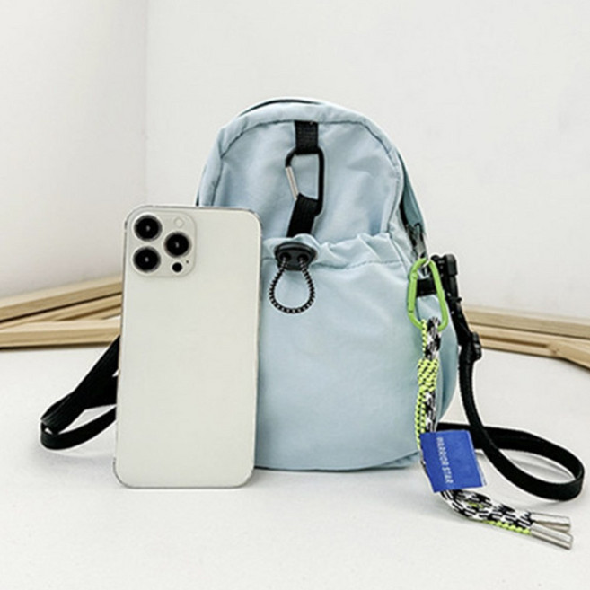 경량크로스백 여행 가벼운 천백 작은 캠핑 소지품관리 미니백