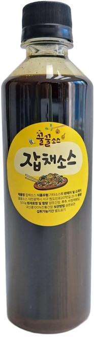 꿀꿀소스 잡채소스 48인분 만능볶음소스 단짠의황금비율 수제소스, 500g, 1개