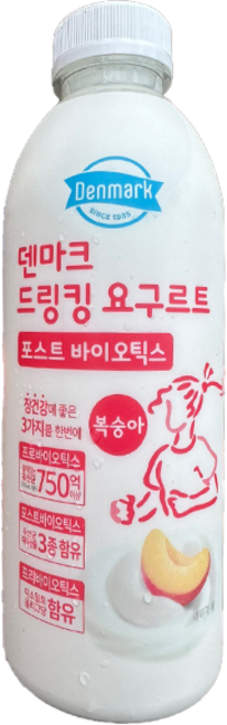 덴마크 드링킹요구르트 복숭아 750ml대용량, 3개, 750ml