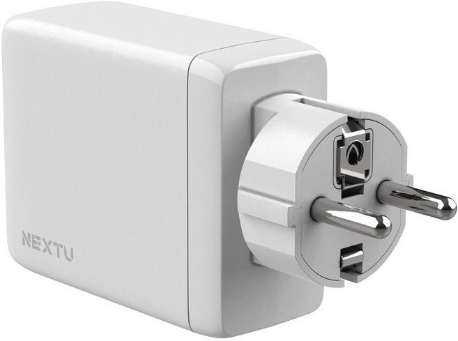 넥스트유 추오닉 QC633GAN 4포트 멀티 초고속 접지충전기, 1개