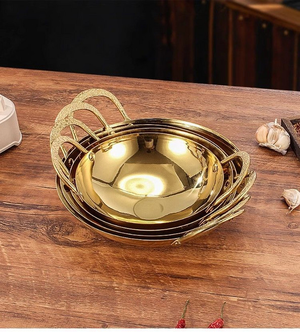 업소용 스텐 양수냄비 주방 내오플램전골냄비 스텐전골냄비 인덕션, 금, 20cm