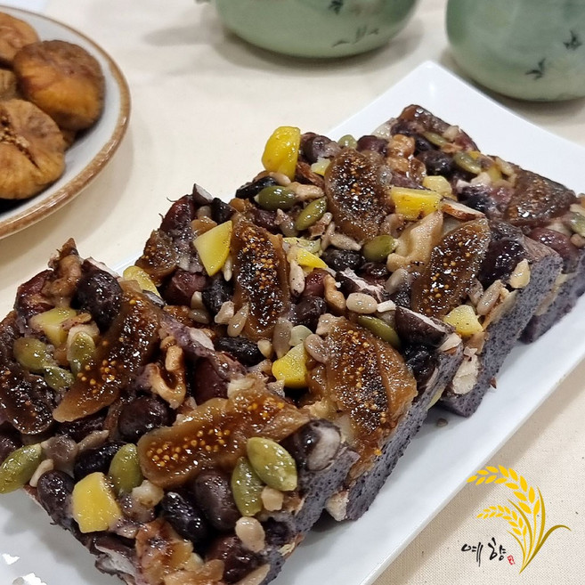 예향떡방 흑미 영양떡 20개 2kg / 간식 식사대용 영양찰떡 개별포장 떡, 100g