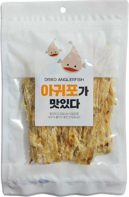 아귀구이채 200g 국내가공 구운 아귀채 아귀살포구이, 3개