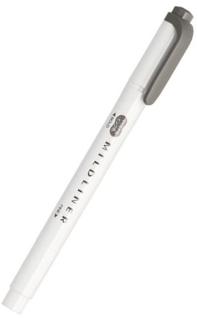 斑馬ZEBRA MILDLINER WKT-7 雙頭螢光筆, 深邃灰MDGR, 1個