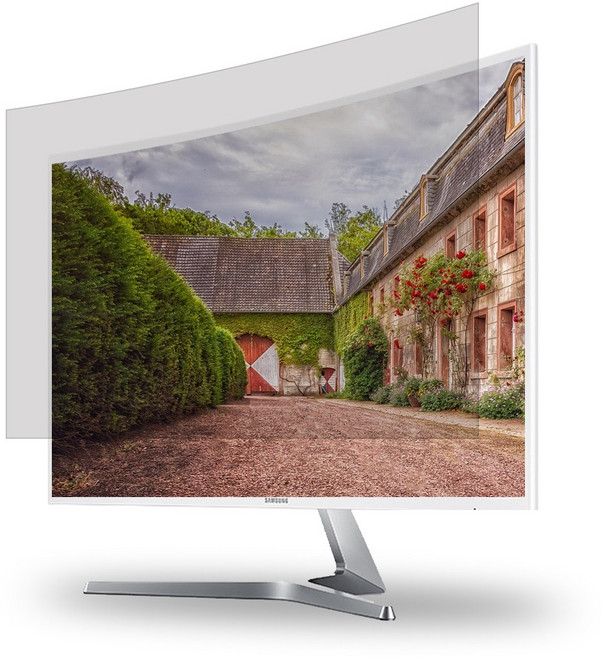 오션 32인치 모니터 커브드 블루라이트차단필름 시력보호 화면보호 보안기 액정보호 C32W9, 커브드용 32인치/사이즈 698x394, 1개