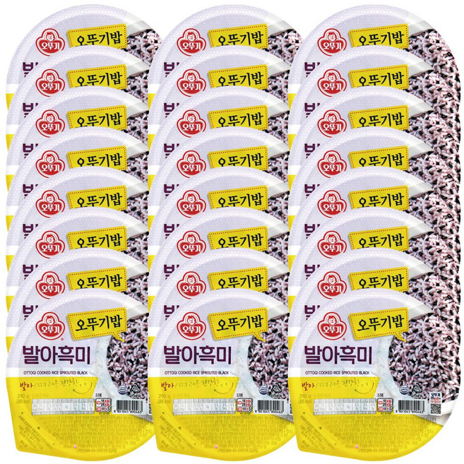 7위 - 오뚜기 발아흑미 즉석잡곡밥, 210g, 24개