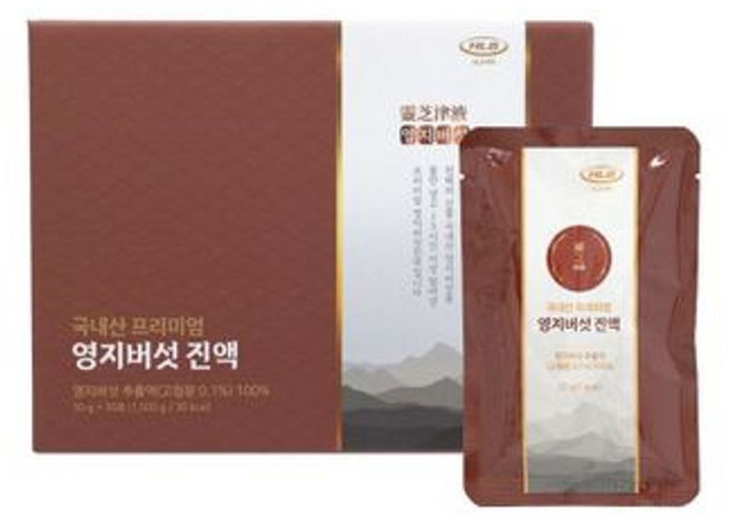 HLB제약 국내산 프리미엄 영지버섯 진액, 4개, 1.5kg