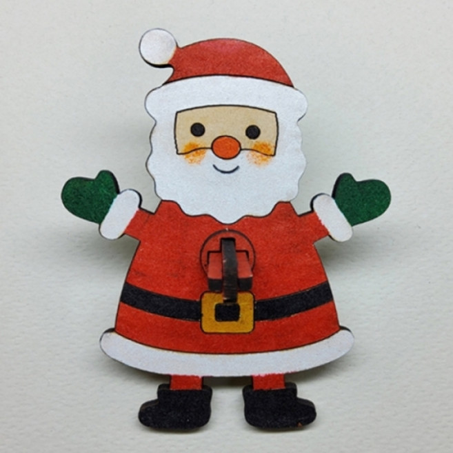 퍼니스쿨 크리스마스 팽이 3종 산타 눈사람 트리 팽이놀이 MDF, 1세트, 1. 산타팽이