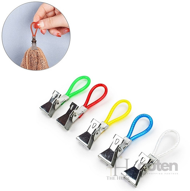 더휴즈 걸이용 끈 클립 스트랩 5P 수건