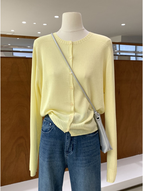 SONOVA 쏘노바 여성 여름 에어핏 얇은 니트 가디건 루즈핏 자외선차단 냉방템 데일리 기본 아우터