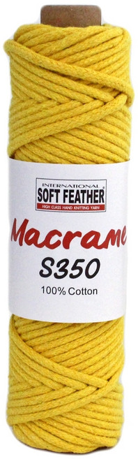 SOFT FEATHER Macrame S350 3mm編結棉線 優質棉質手作材料, 04, 1個